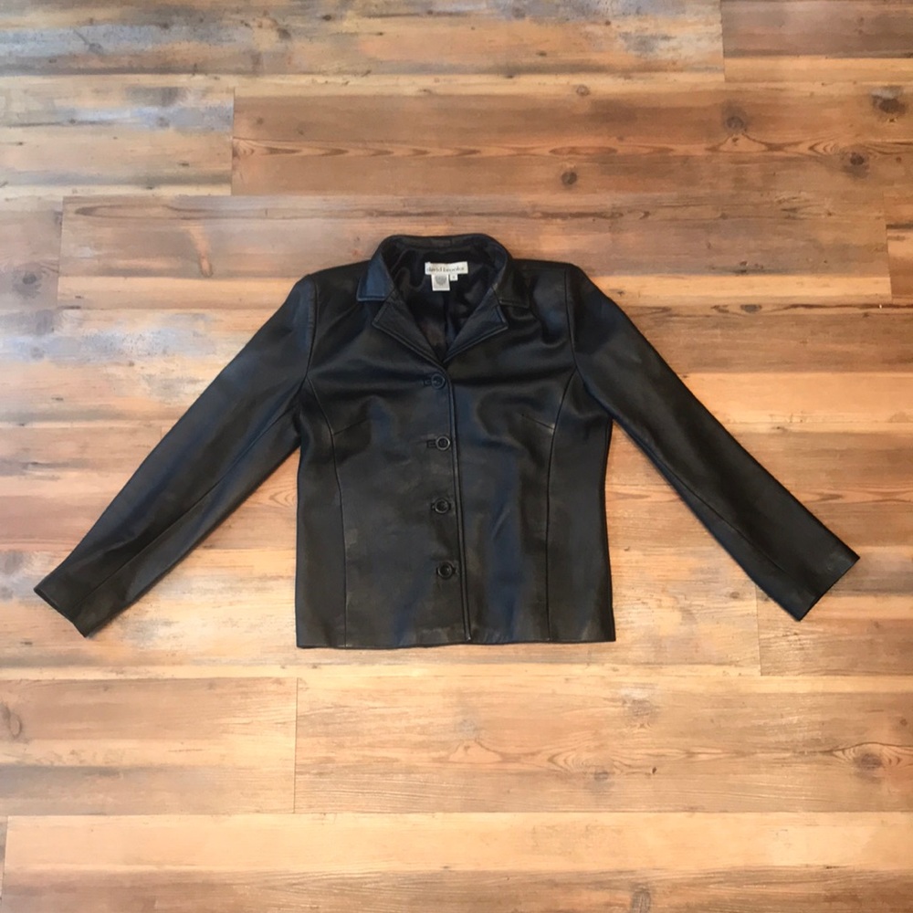 David Brooks Motorcycle Style Leather Jacket